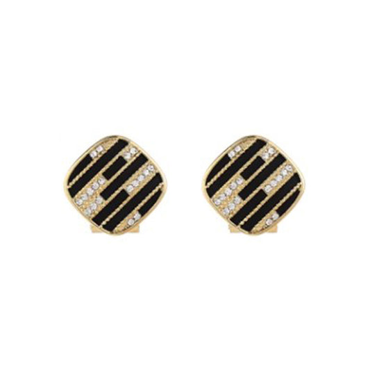 Retro Zebra Pattern Earrings