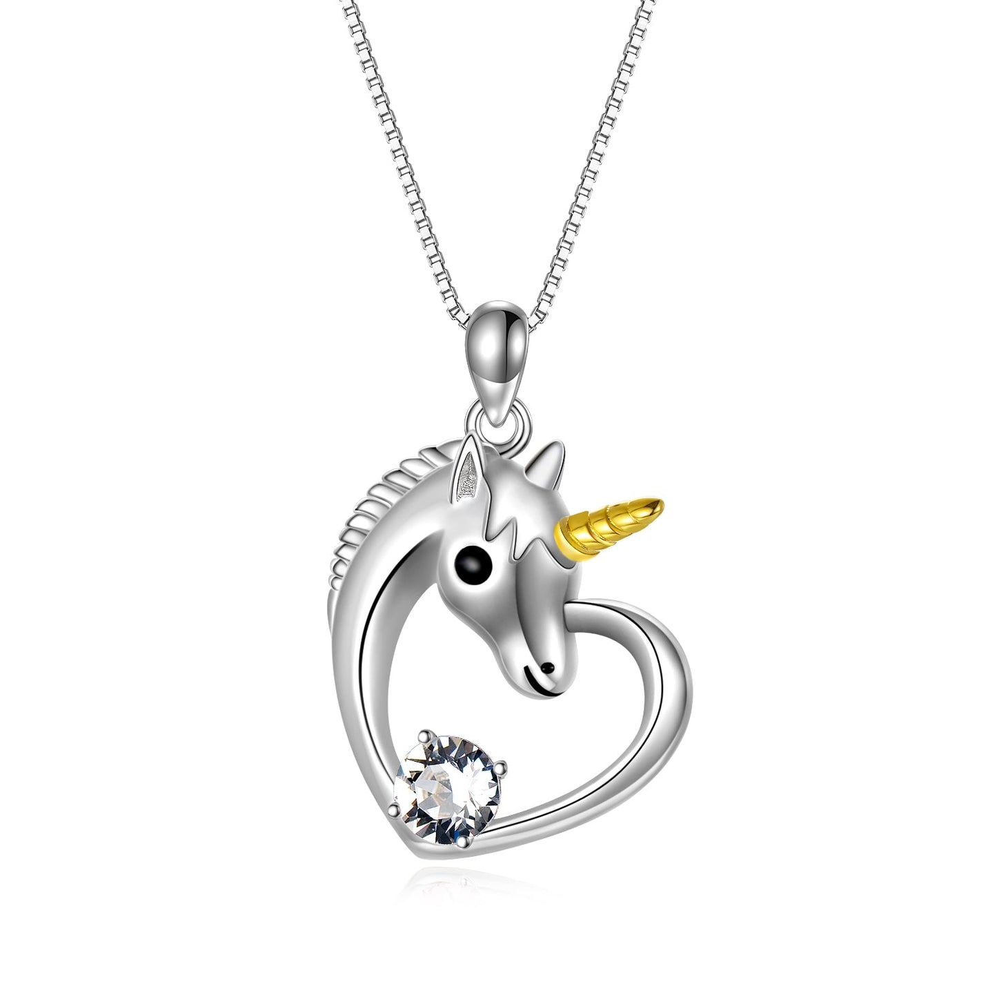 Stainless Steel Unicorn Necklace Unicorn Jewelry Birthday Gifts For Girls Women Daughter