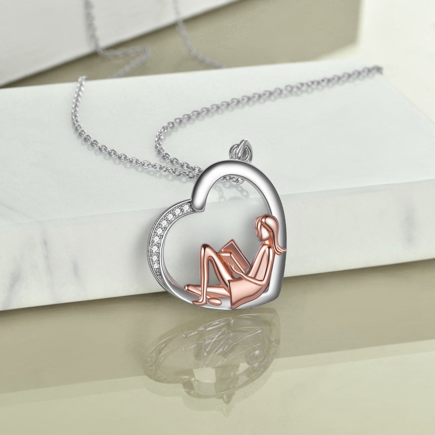 Stainless Steel Graduation Gift College Graduation Heart Necklace