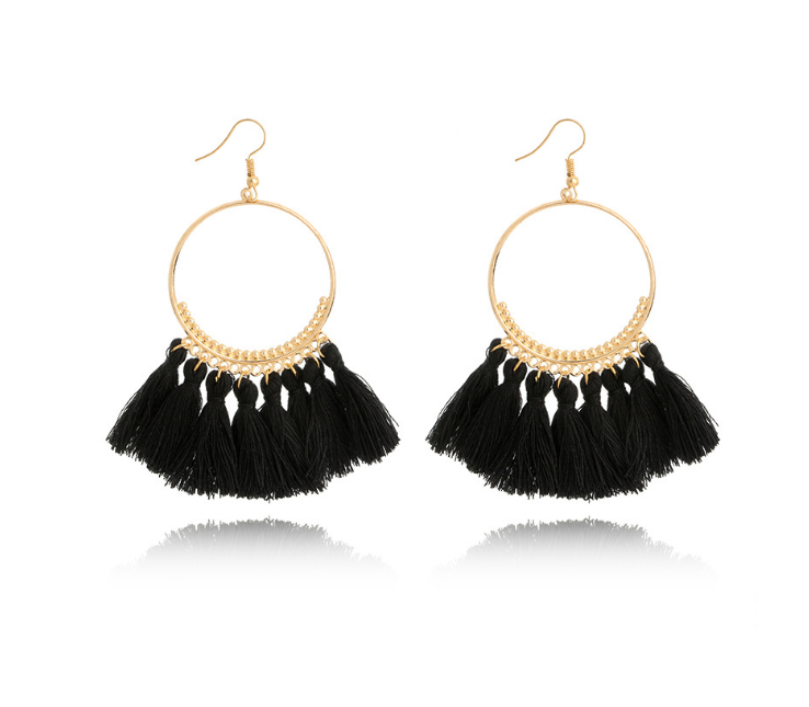 Big Round Drop Dangle Earrings For Women