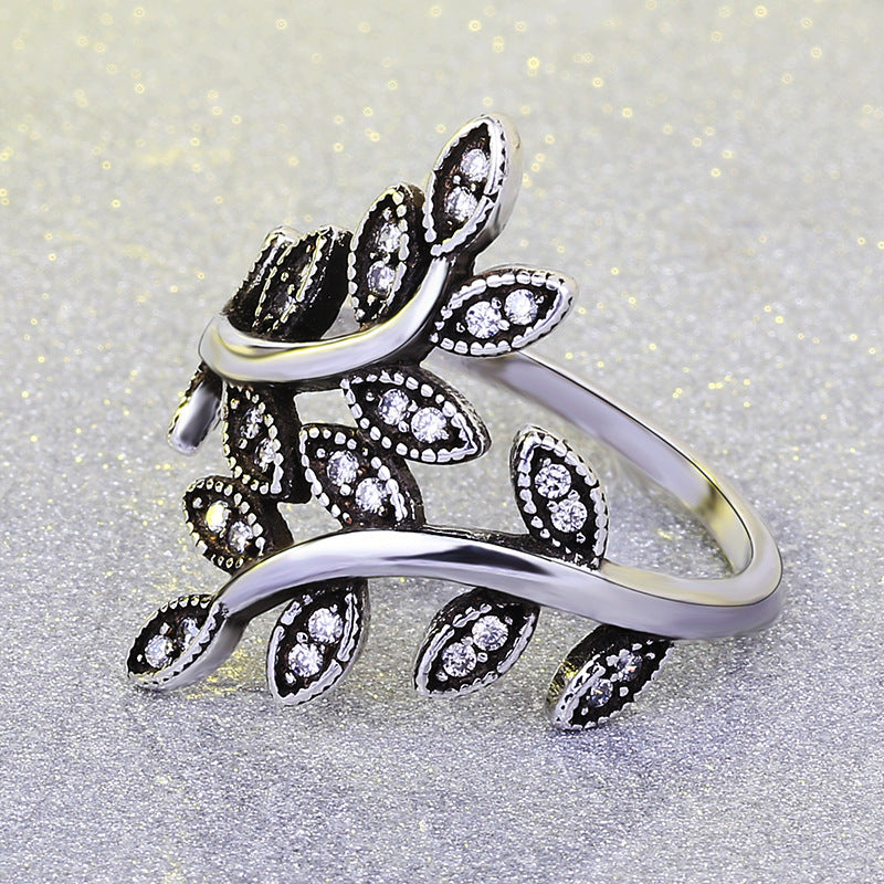 Stainless Steel Tree Of Life Black Vintage Rings For Women