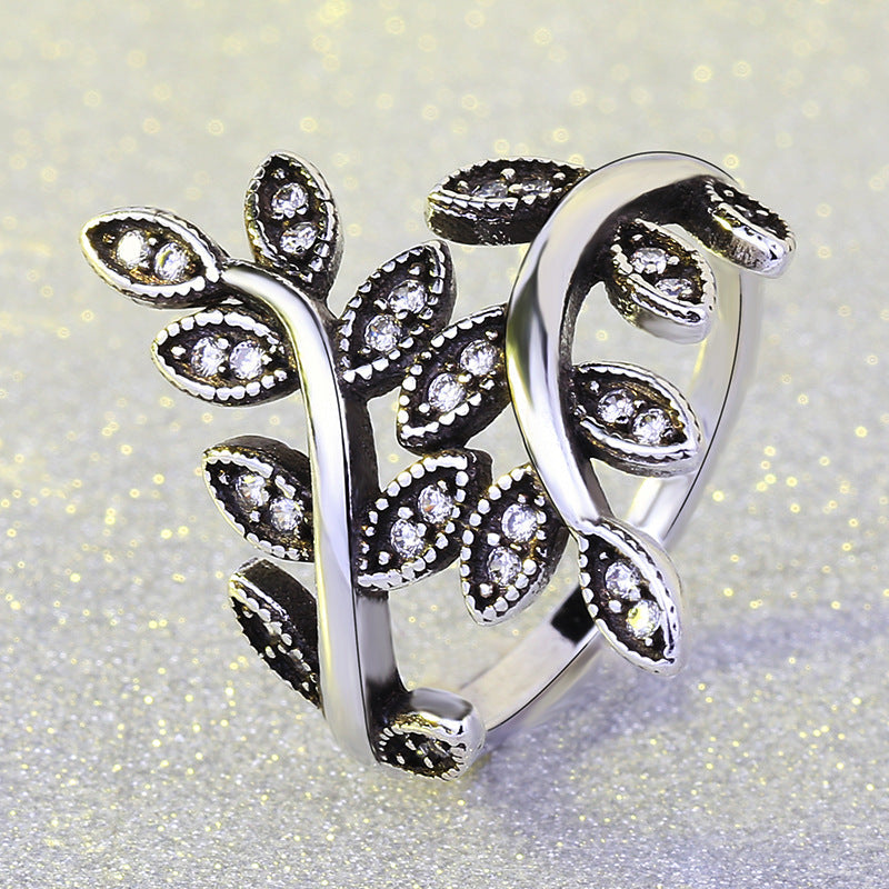 Stainless Steel Tree Of Life Black Vintage Rings For Women