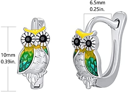 Stainless Steel Owl Earrings For Women