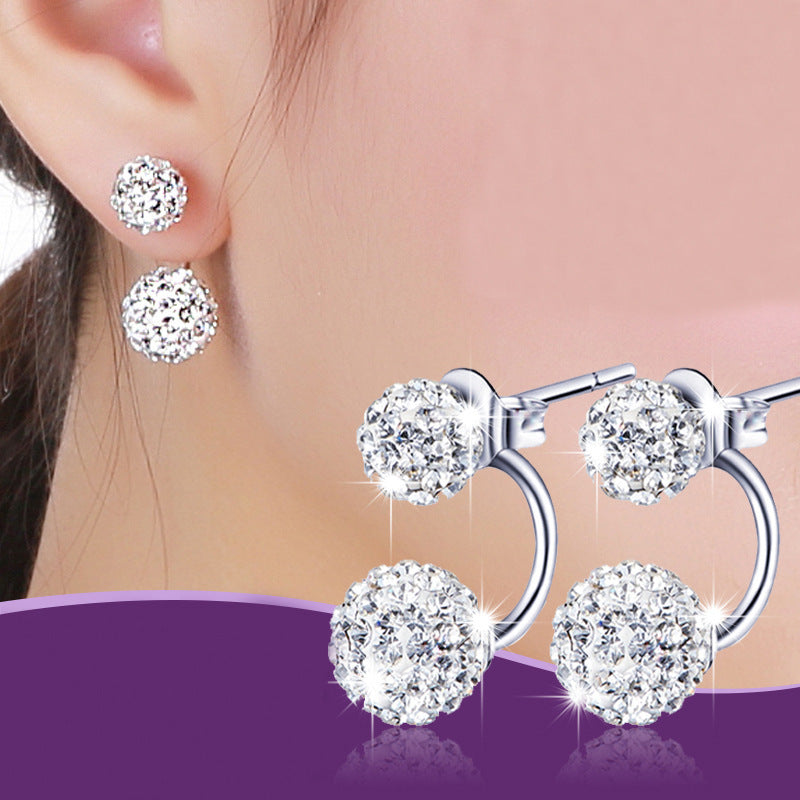 Luxury Crystal Ball Stud Rhinestone Earrings