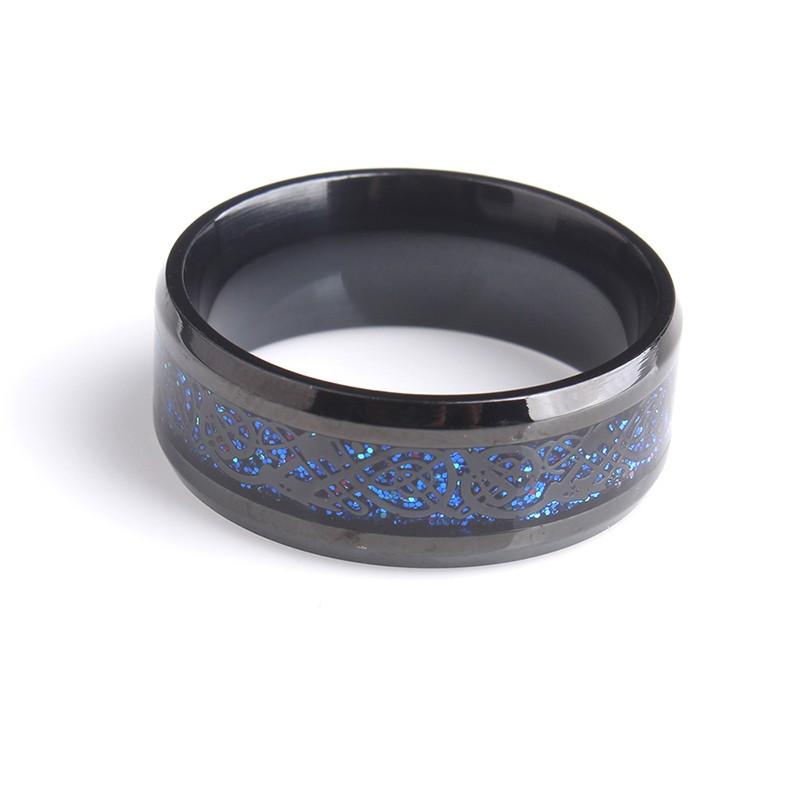 Classic Blue Dragon Wedding Ring