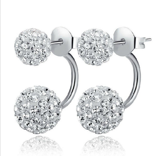 Luxury Crystal Ball Stud Rhinestone Earrings