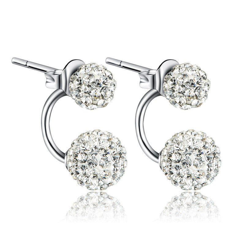 Luxury Crystal Ball Stud Rhinestone Earrings