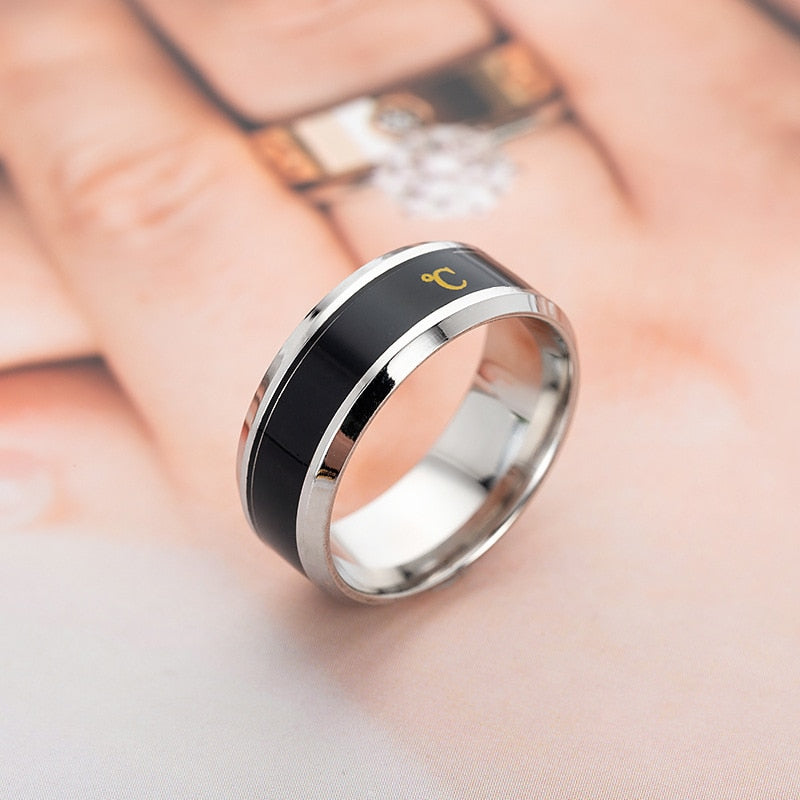 Temperature Sensing Ring For Men