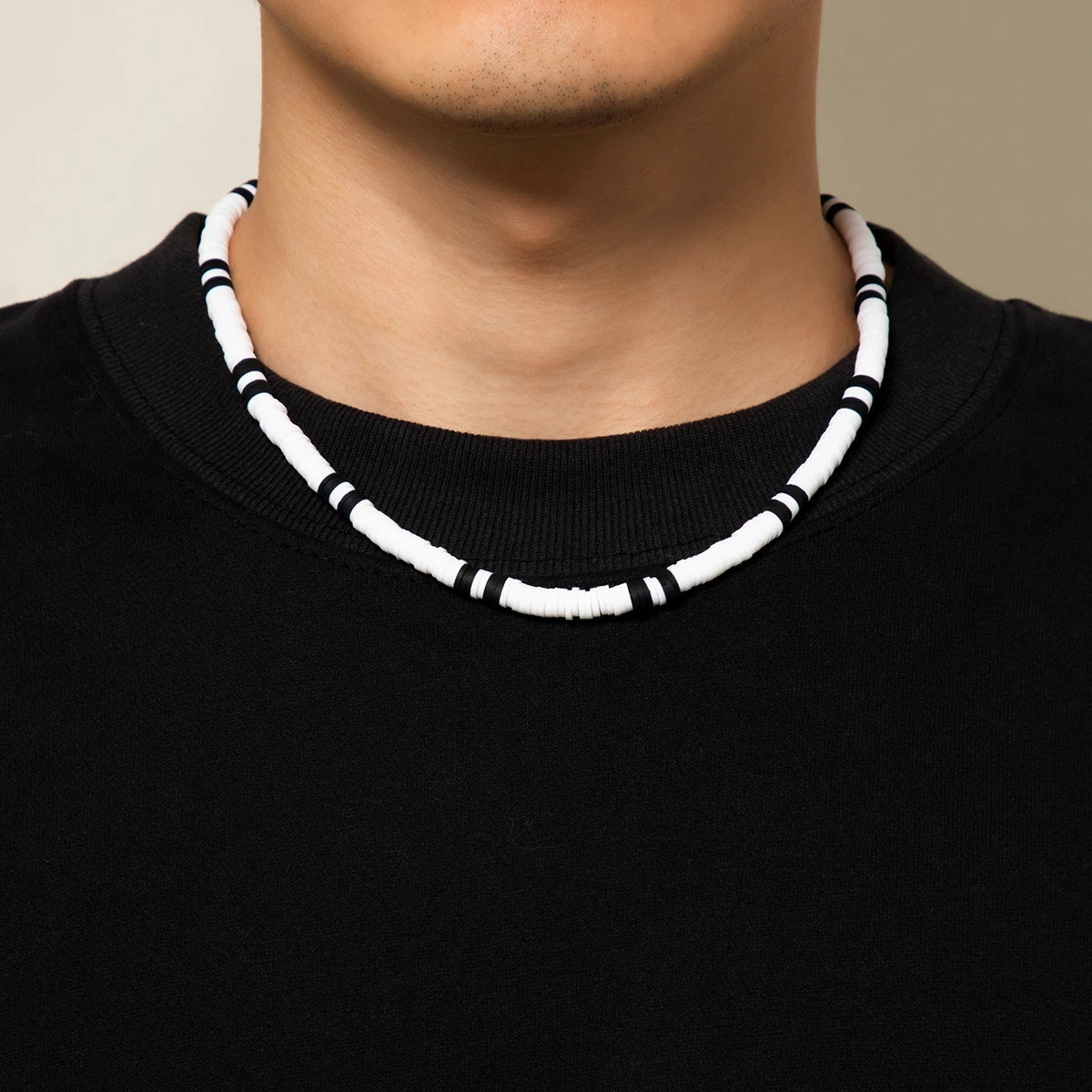 Beads Choker Necklace For Men