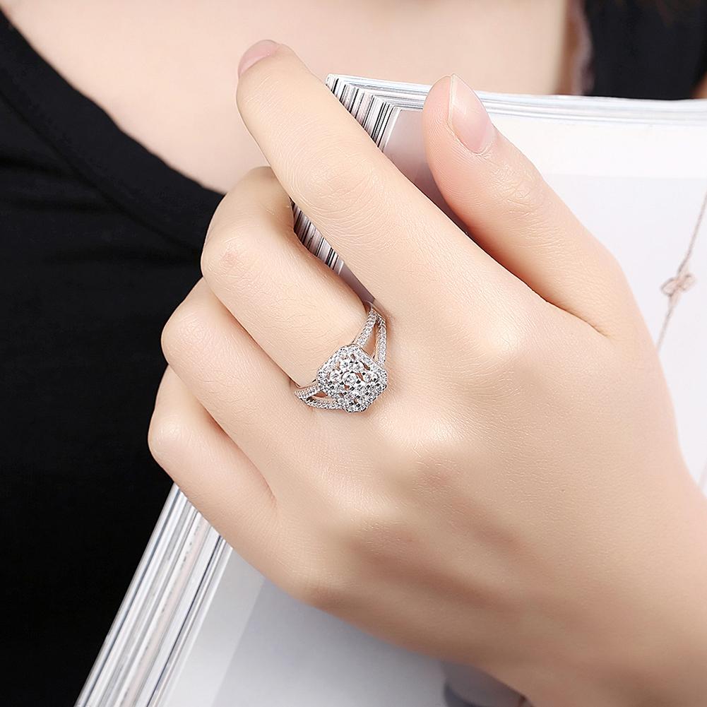 Stainless Steel Ring Women Wedding Engagement Anniversary