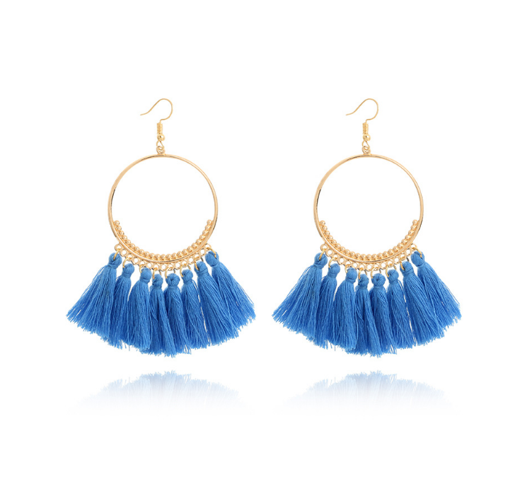 Big Round Drop Dangle Earrings For Women