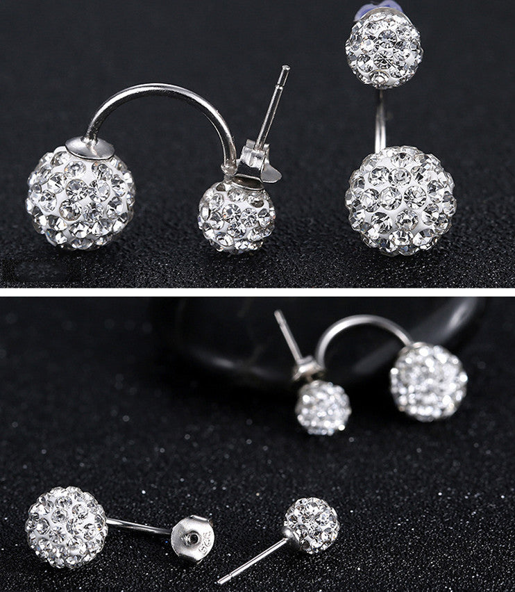 Luxury Crystal Ball Stud Rhinestone Earrings