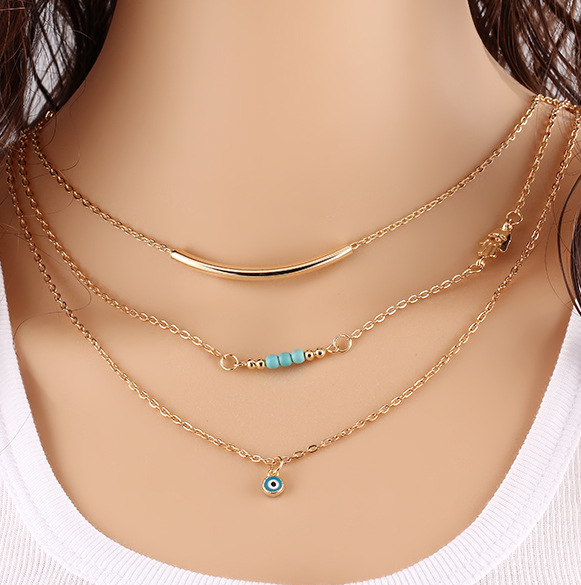 Double-layer Necklace Multi-layer Clavicle Chain Women