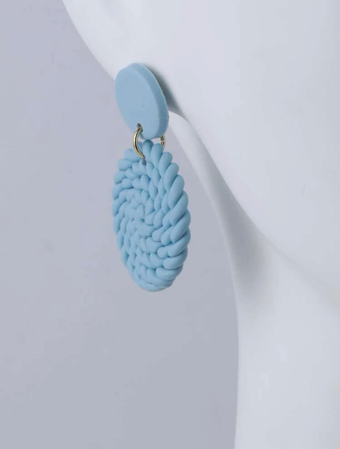 Rope Round Drop Earrings For Women