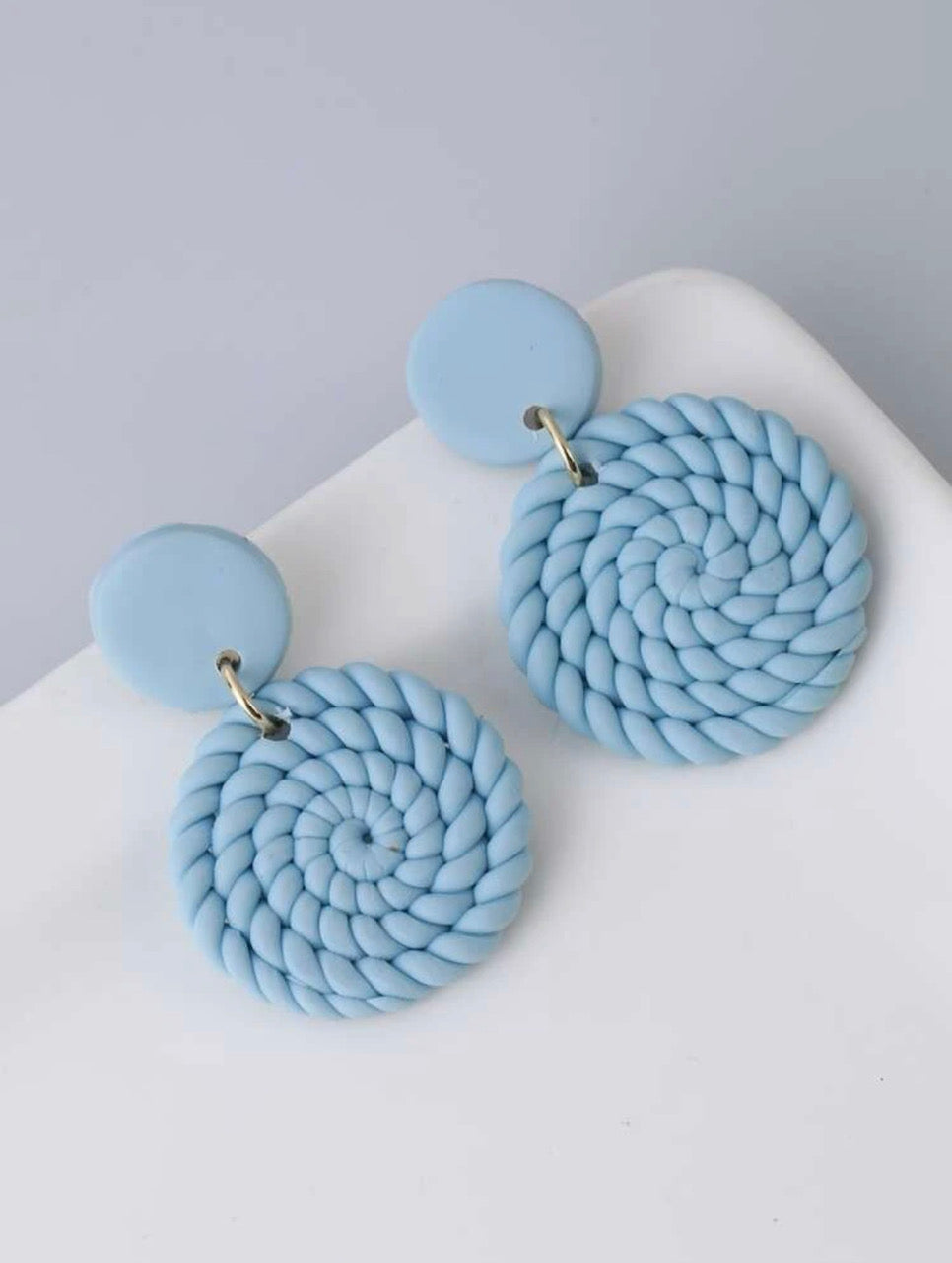 Rope Round Drop Earrings For Women