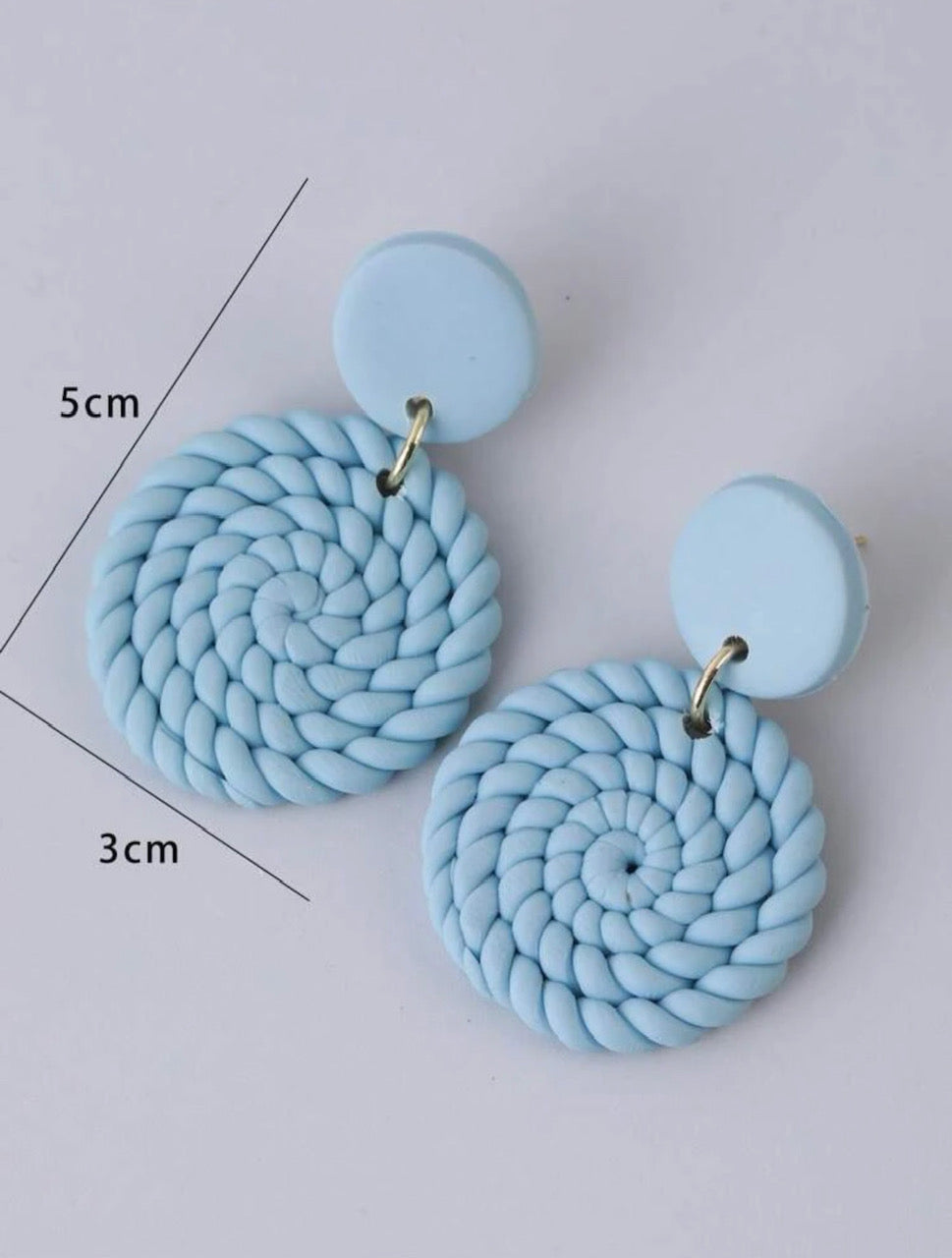 Rope Round Drop Earrings For Women