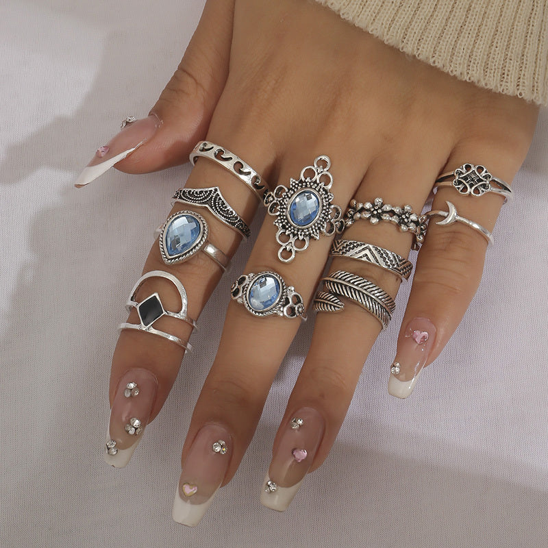 Vintage Boho Ring Set