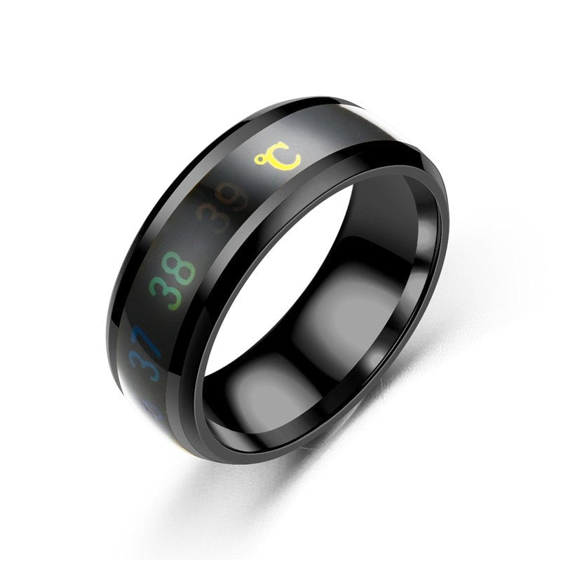 Temperature Sensing Ring For Men