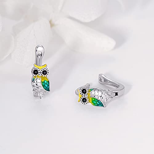 Stainless Steel Owl Earrings For Women