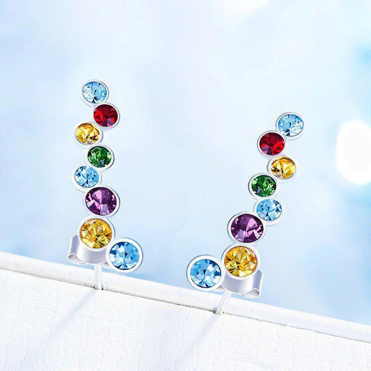 Rainbow Bubble Stud Earring Women Girl Gift