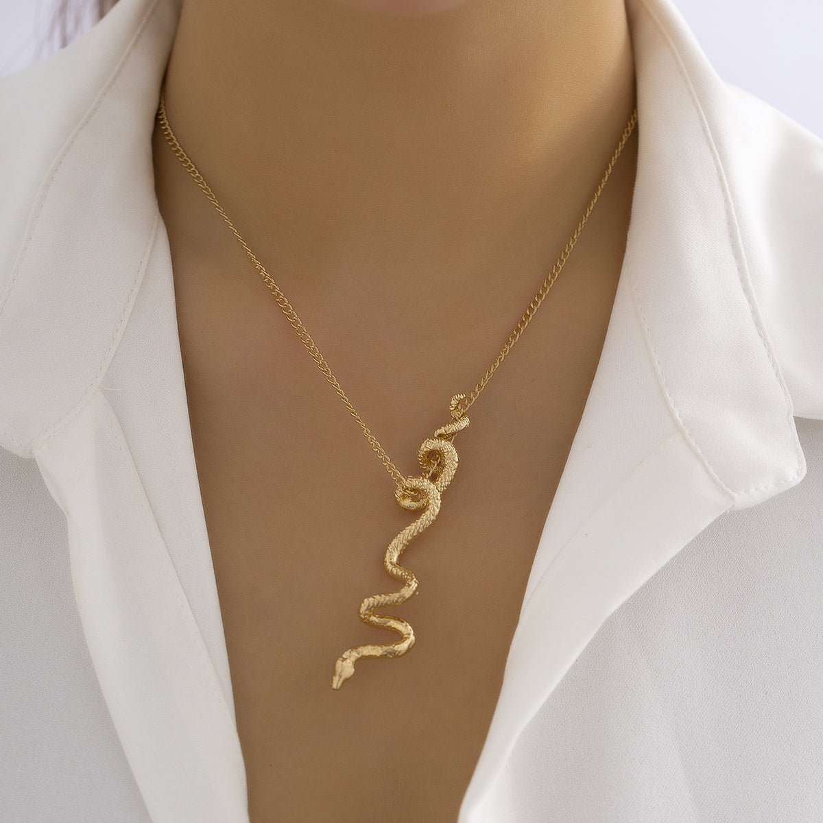 Snake Pendant Necklace For Women Gift