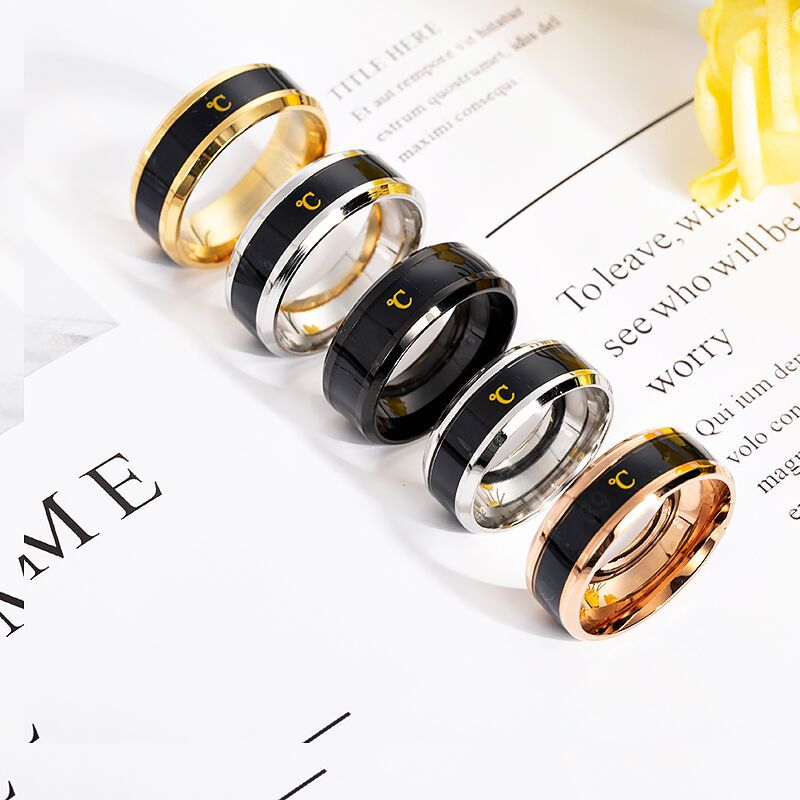 Temperature Sensing Ring For Men