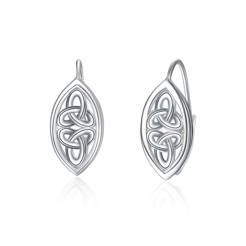 Celtic Knot Earrings Stainless Steel Lever Back Earrings Jewelry Birthday