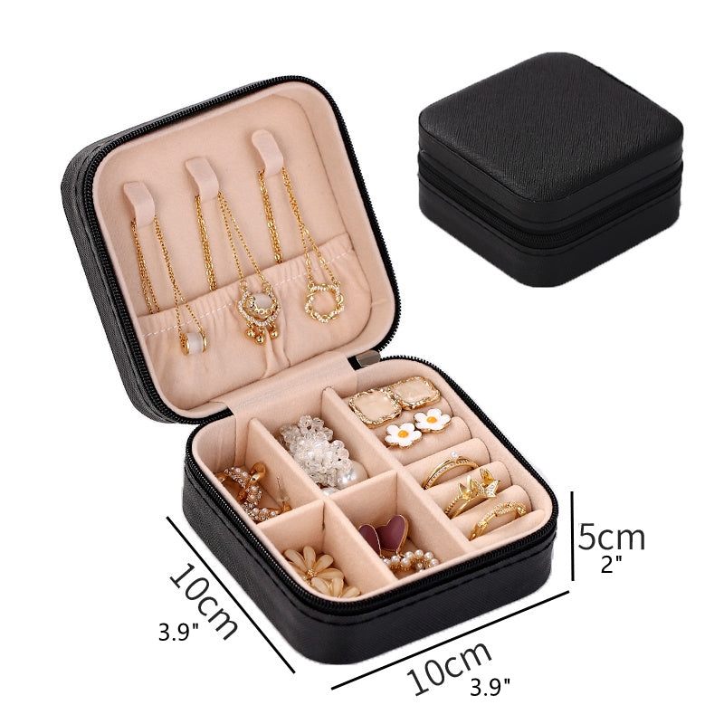 Travel Size Earrings Rings Necklace Storage Box