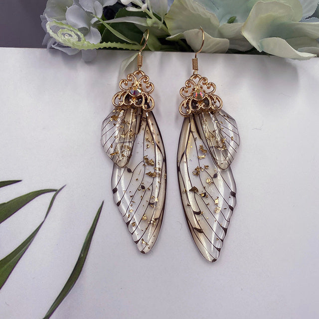 Crystal Fairy Butterfly Wing Earrings Gift Women Girls