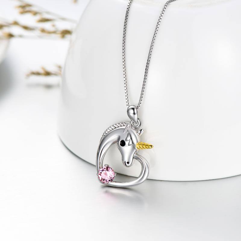 Stainless Steel Unicorn Necklace Unicorn Jewelry Birthday Gifts For Girls Women Daughter