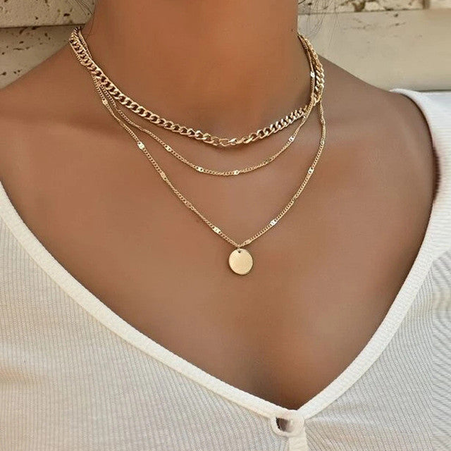 Women’s Gold Layered Necklace