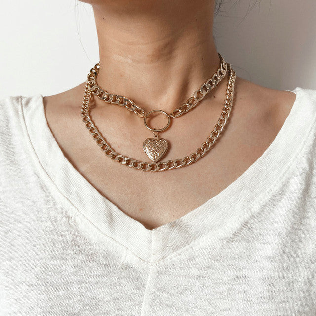 Women’s Gold Layered Necklace