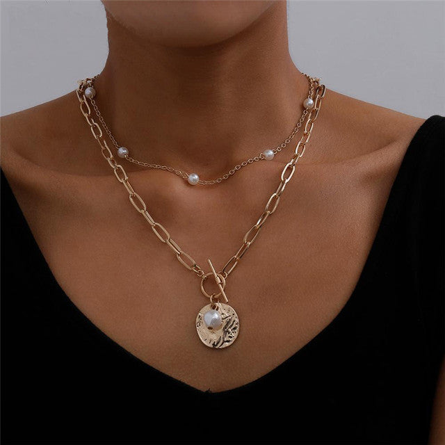 Women’s Gold Layered Necklace