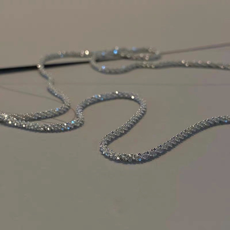 Sparkling Silver Necklace For Women