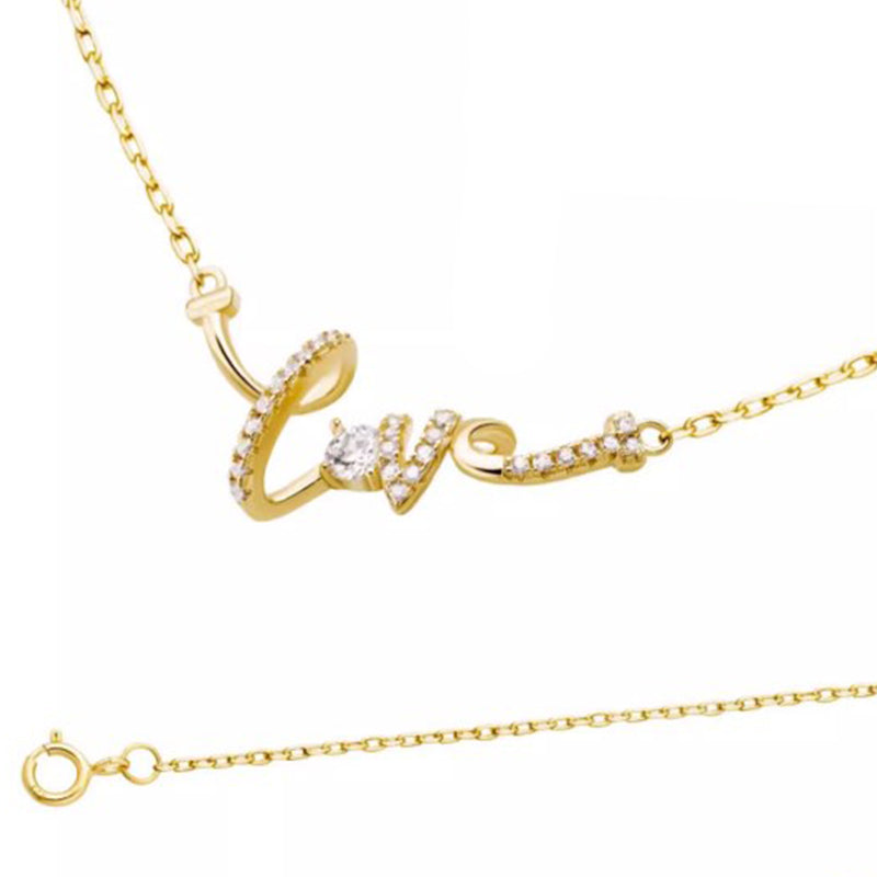 LOVE Letter Stainless Steel Necklace