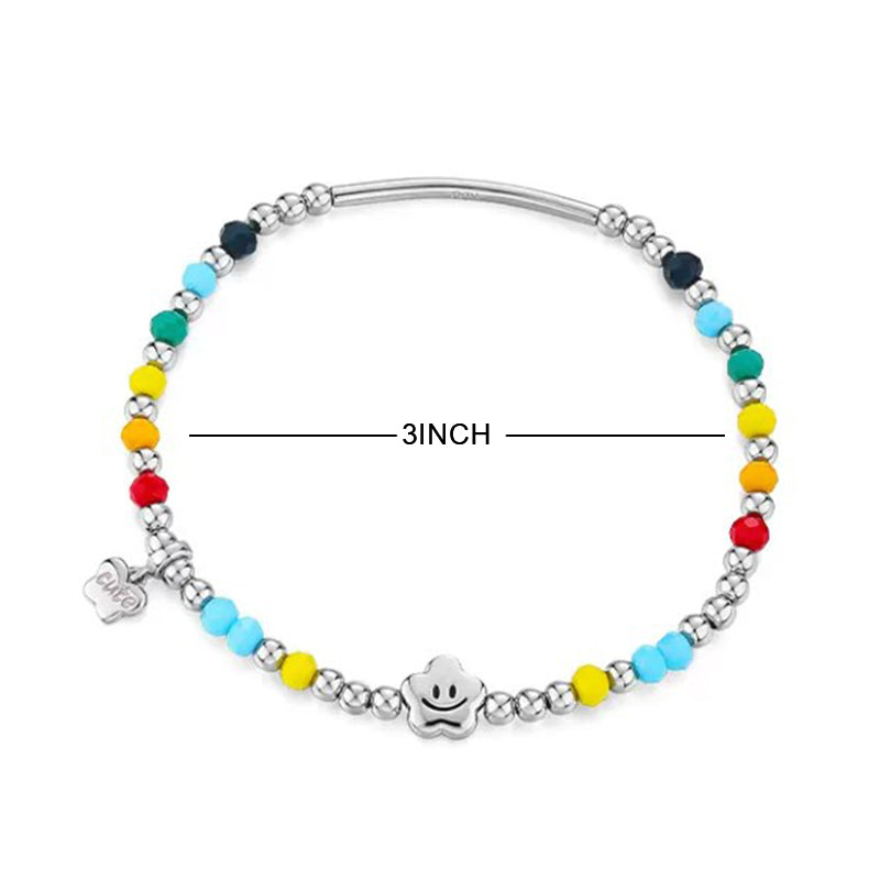 Rainbow Smiling Face Bracelet