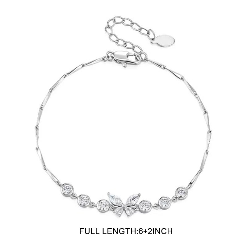 Ice Crystal Butterfly Bracelet