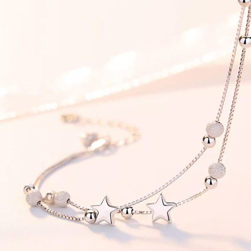 Star Bell Stainless Steel Anklet Bracelet