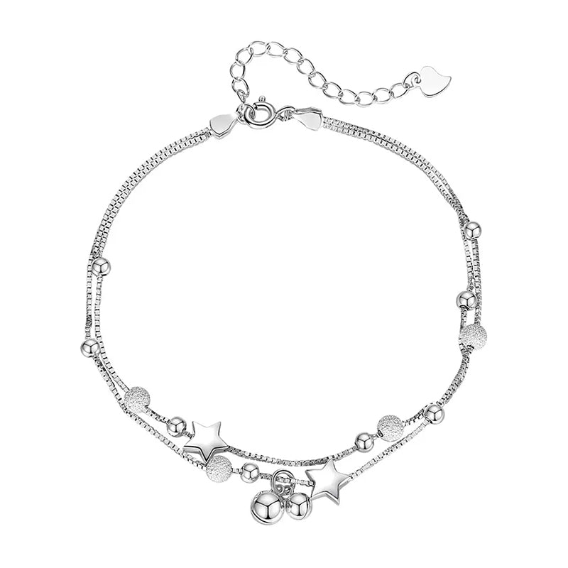 Star Bell Stainless Steel Anklet Bracelet