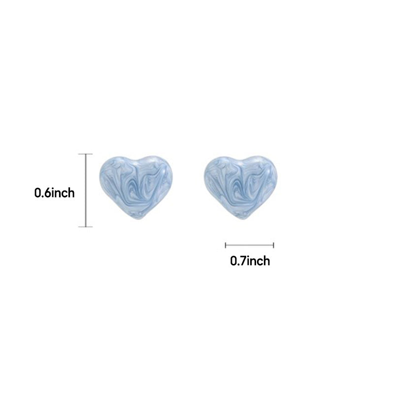 Small Design Big Heart Earrings